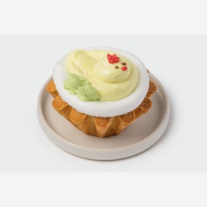 Корзиночка  Цыпочка  с белк.кремом и смород. джемом 90 г