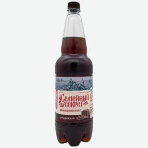 Квас Семейный секрет Домашний Бородинский нефильтрованный неосветленный 1.35л, 1.35 л