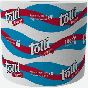 Туалетная бумага Tolli эконом 1 слой 1шт., 1 шт