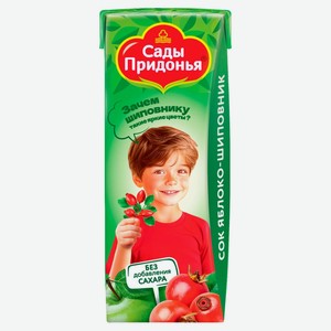 Сок Сады Придонья яблоко-шиповник детский 200 мл