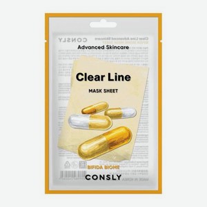 Тканевая маска восстанавливающая с пробиотиками Consly 25мл