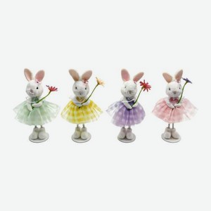 Пасхальная фигурка Зайка в платье 18см в ассортименте