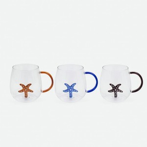 Кружка с фигуркой стеклянная HY112006, 350мл