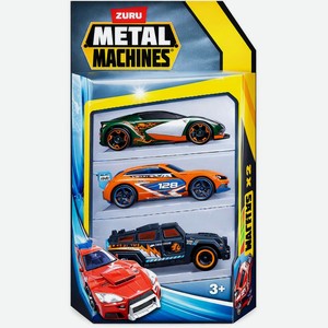 Набор игрушек Zuru Metal Machines Машинки, 3шт