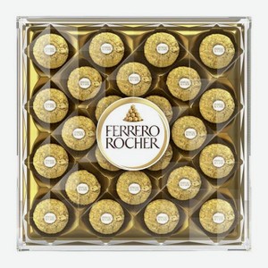 Конфеты шоколадные Ferrero Rocher из молочного шоколада с начинкой из крема и лесного ореха 300г