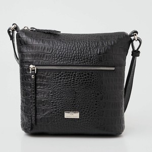 FRANCHESCO MARISCOTTI Сумка женская кожаная планшет кросс-боди на плечо, цвет: Черный