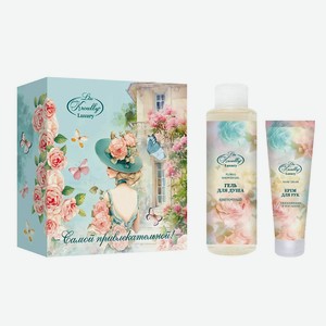 LISS KROULLY Подарочный набор WN-2402 Гель для душа Цветочный Крем для рук Увлажнение и питание, 260 мл+ 75 мл