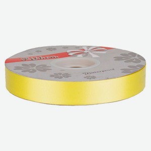 Лента флористическая полипропилен «Азалия Декор» шампань для цветов и подарков 20 мм х 91 м, 1 шт