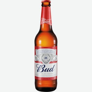 Пиво Bud светлое пастеризованное 5% 440мл, 440 мл