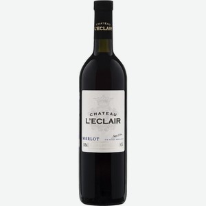 Вино Chateau L Eclair Merlot красное полусладкое 10-12% 750мл, 750 мл