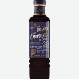 Настойка Demiroff Черная смородина на коньяке сладкая 21% 500мл, 500 мл