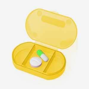Таблетница Пилюля Мини желтая