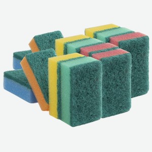 Губки хозяйственные 13 штук