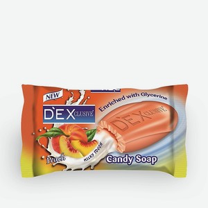DEXCLUSIVE Мыло туалетное твёрдое Персик Peach Candy Soap, 125 г