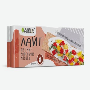 Хлебцы Молодцы вафельные Лайт ржаные