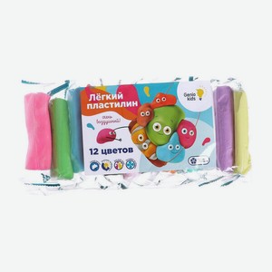 Набор для лепки Genio Kids Легкий пластилин, 12 цветов