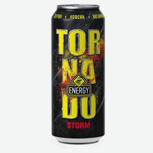 Напиток энергетический Tornado Storm, 500 мл, банка