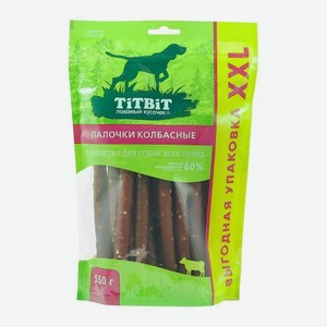 Лакомство для собак палочки колбасные Titbit 550г