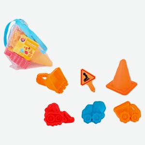 Набор игровой для песка ONE TWO FUN Конструктор, 6 предметов