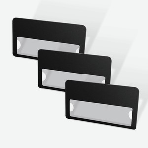 FLEXPOCKET Набор бейджей с окном, на магните, Черный
