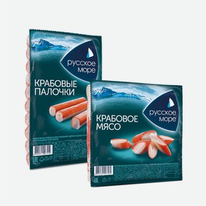 Крабовые палочки/Мясо  Русское море  с/м 200г