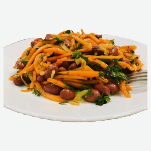 Морковь по-корейски АШАН с фасолью, вес