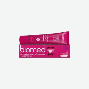 Зубная паста активное отбеливание и восстановление эмали Biomed Healthywhite Клубника 65г