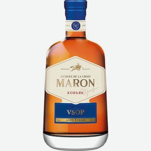 Коньяк Jacques De La Croix Maron 5-летний 40% 0.5л, 500 мл