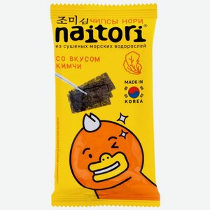 Чипсы Naitori из обжаренных морских водорослей со вкусом кимчи 3г, 3 г