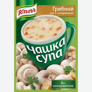 Суп-пюре Кнорр Чашка Супа Грибной С Сухариками 15.5г