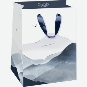 Пакет Пакетико с тиснением SMT Горы 14*19*11см в ассортименте