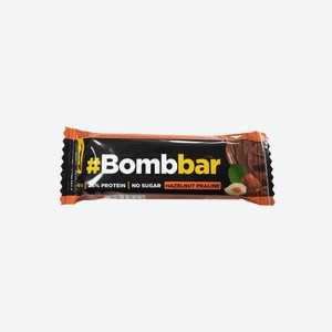Батончик глазированный Bombbar Hazelnut Praline 40 г