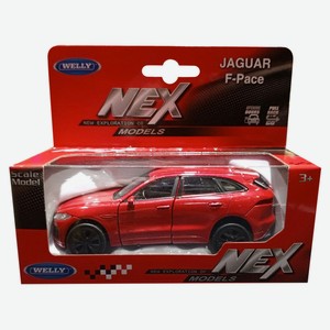 Игрушка Welly, модель машины 1:38 с пруж. мех., JAGUAR F-PAC