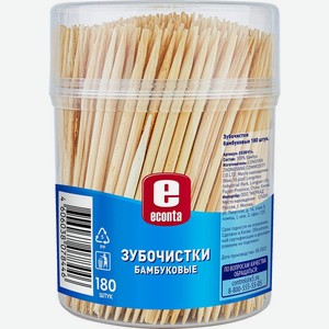 Зубочистки Econta бамбук 180шт.
