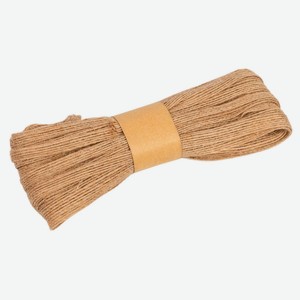 Лента Джут флористическая «Азалия Декор» из мешковины натуральный для цветов и подарков 15 мм 9,1 м, 1 шт