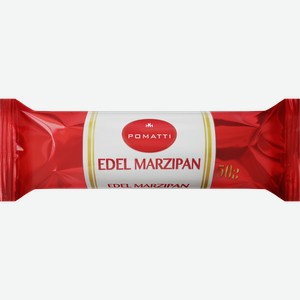 Батончик марципановый POMATTI в темном шоколаде, содержание миндаля 44%, 50г