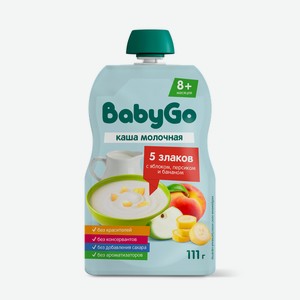 Каша BabyGo молочная 5 злаков, фрукты