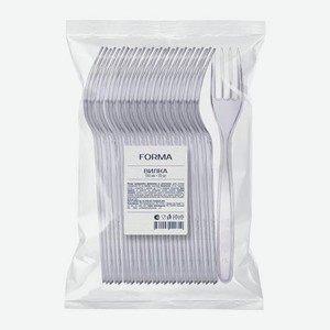 Одноразовая вилка Кристалл ИнтроПластика 18см 12шт