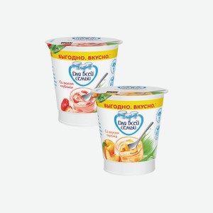 Продукт Йогуртный Для Всей Семьи 1% Клубника/персик 290г