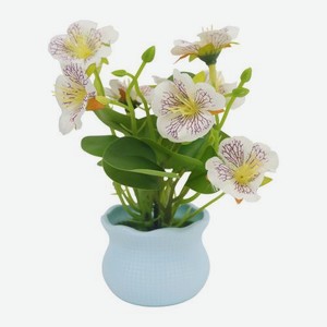 Украшение Настольный цветок в горшке в ассортименте