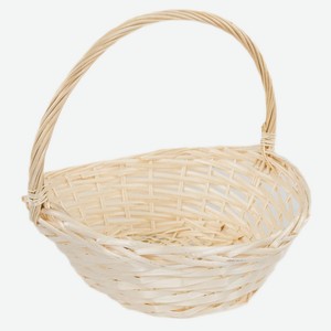 Корзина плетеная ива отбеленный, D30