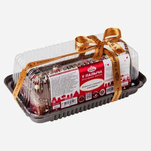 Торт-рулет блинный «У Палыча» с кремом с натуральным творожным сыром вишней и шоколадом охлажденный, 600 г