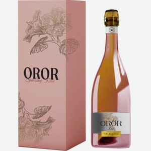 Вино игристое Oror розовое брют 11.5% 0.75л, 750 мл