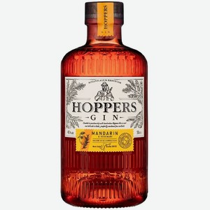 Джин Hoppers Mandarin & Rosemary 40%, 500мл, 500 мл