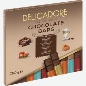 Набор шоколада DELICADORE с различными начинками, 200г