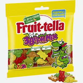 Мармелад Фруттелла, Звери Микс, Крутой Микс, 150 Г