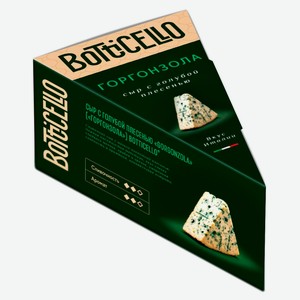 Сыр мягкий с голубой плесенью Gorgonzola Горгонзола Botticello 50% БЗМЖ, 100 г