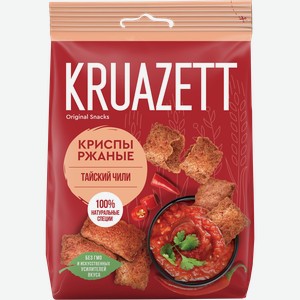 Сухарики ржаные KRUAZETT Криспы со вкусом тайского чили, 70г
