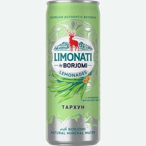 Лимонад BORJOMI Limonati Тархун, газированный, 0.33л