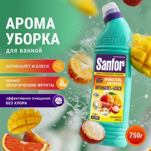 Чистящее средство Sanfor Экзотические фрукты 750 г для сантехники 1 упак.